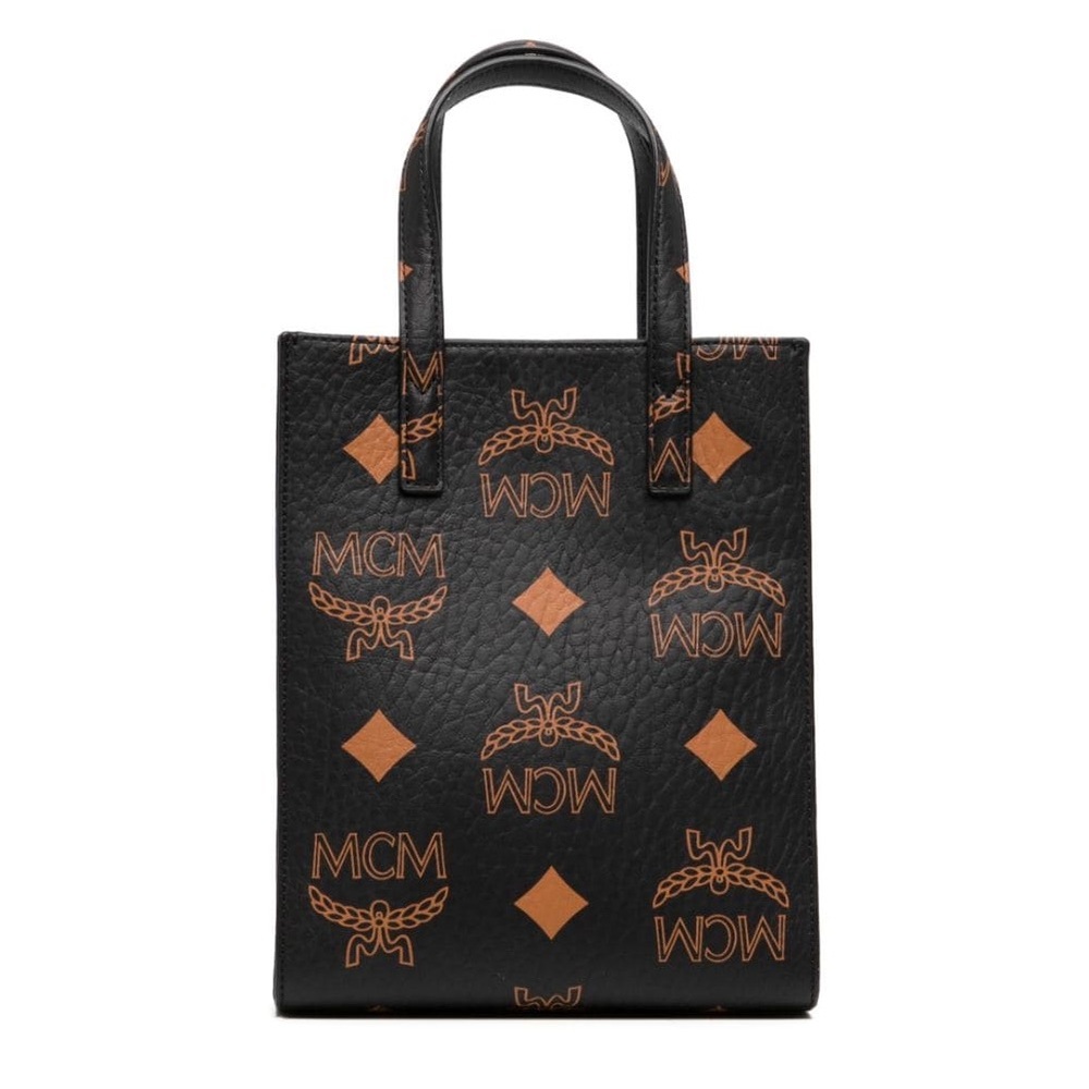 Mcm Aran Monogram Pattern Tote - image 2